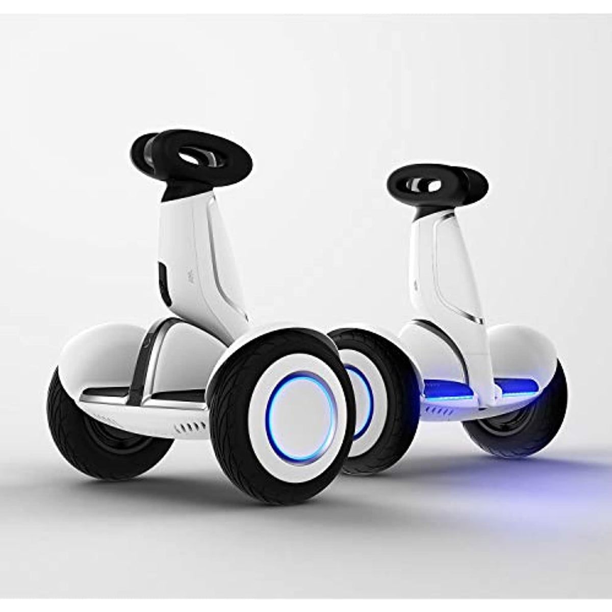 Segway Ninebot S-Plus Smart Self-Balancing Electric Scooter with Intelligent Lighting and Battery System, Remote Control and Auto-Following Mode, White - Like New