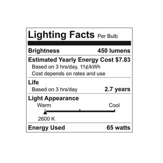 GE 65W R40 Long Life Incandescent Light Bulb Soft White Indoor Floodlight 67484 (2-pack) - 180 packs/pallet