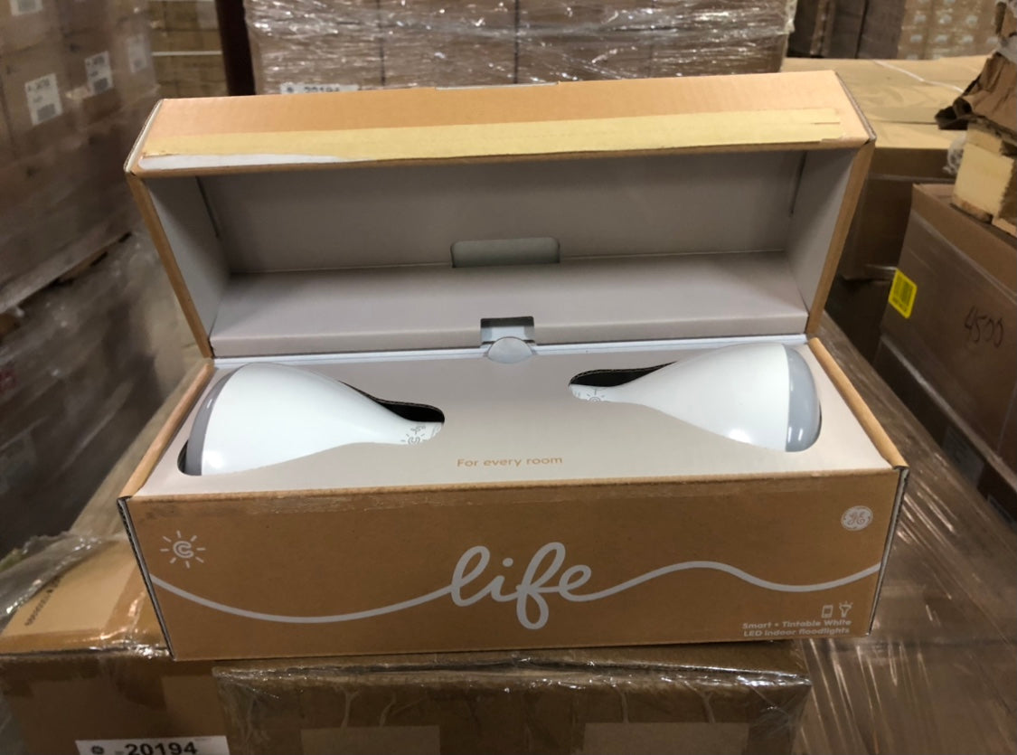 C by GE C-Life Smart LED Tintable White Bombillas para reflector de interior 20194 (paquete de 2) - 192 paquetes/palé