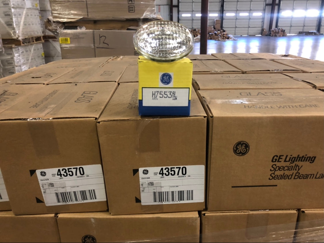 GE-H7553 Miniature Automotive Light Bulb 43570 (1-pack) - 960 packs/pallet